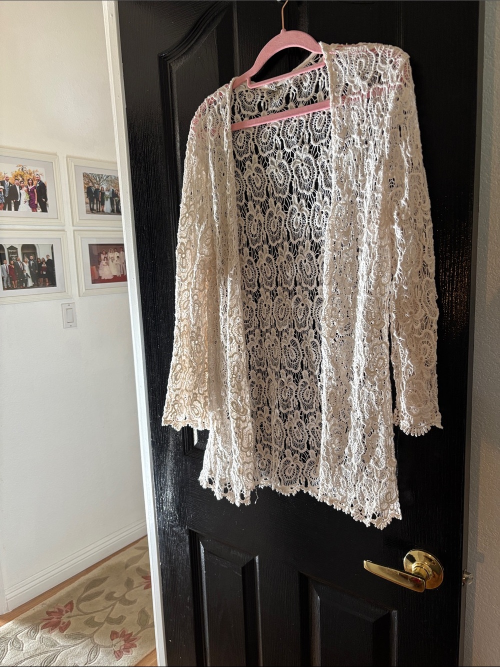 lace open-front cardigan from BKE, a private-label brand widely sold at Buckle.